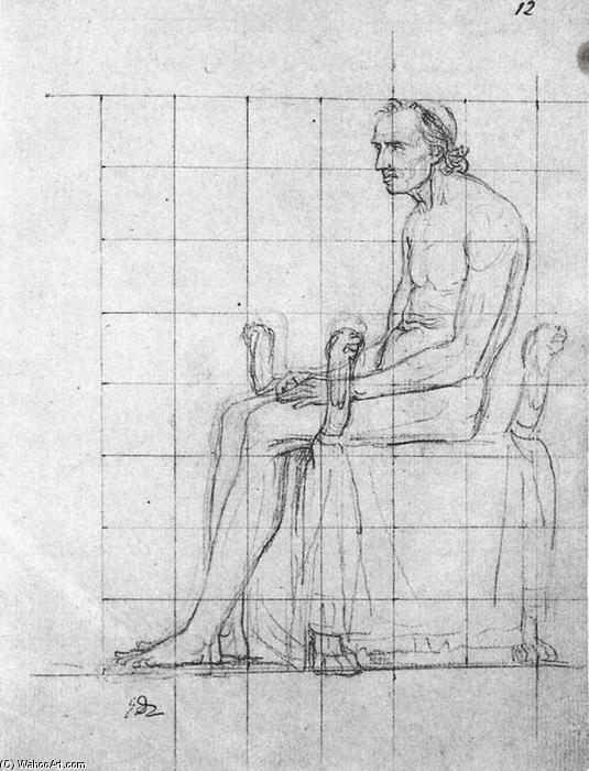 Nude Study Of Pope Pius Vii — Jacques-louis David