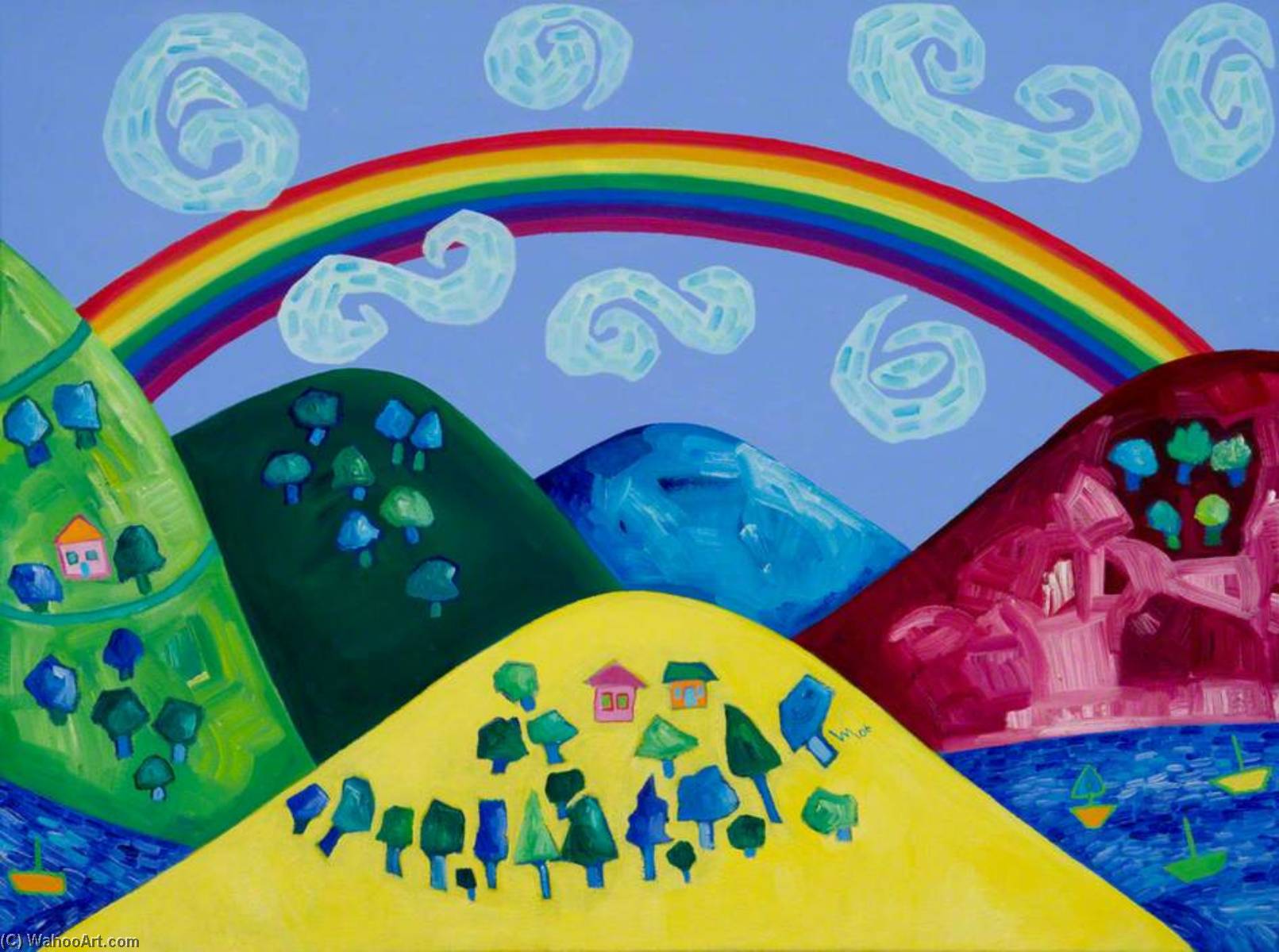 Dream Valley (triptych, Centre Panel) — Wendy Mcarthur