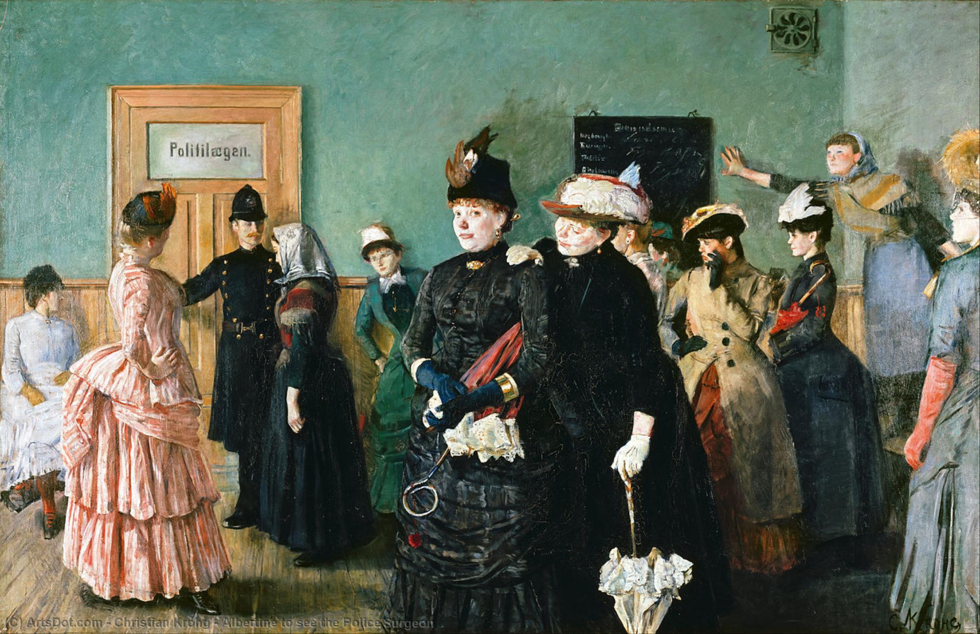 Albertine To See The Police Surgeon — Christian Krohg