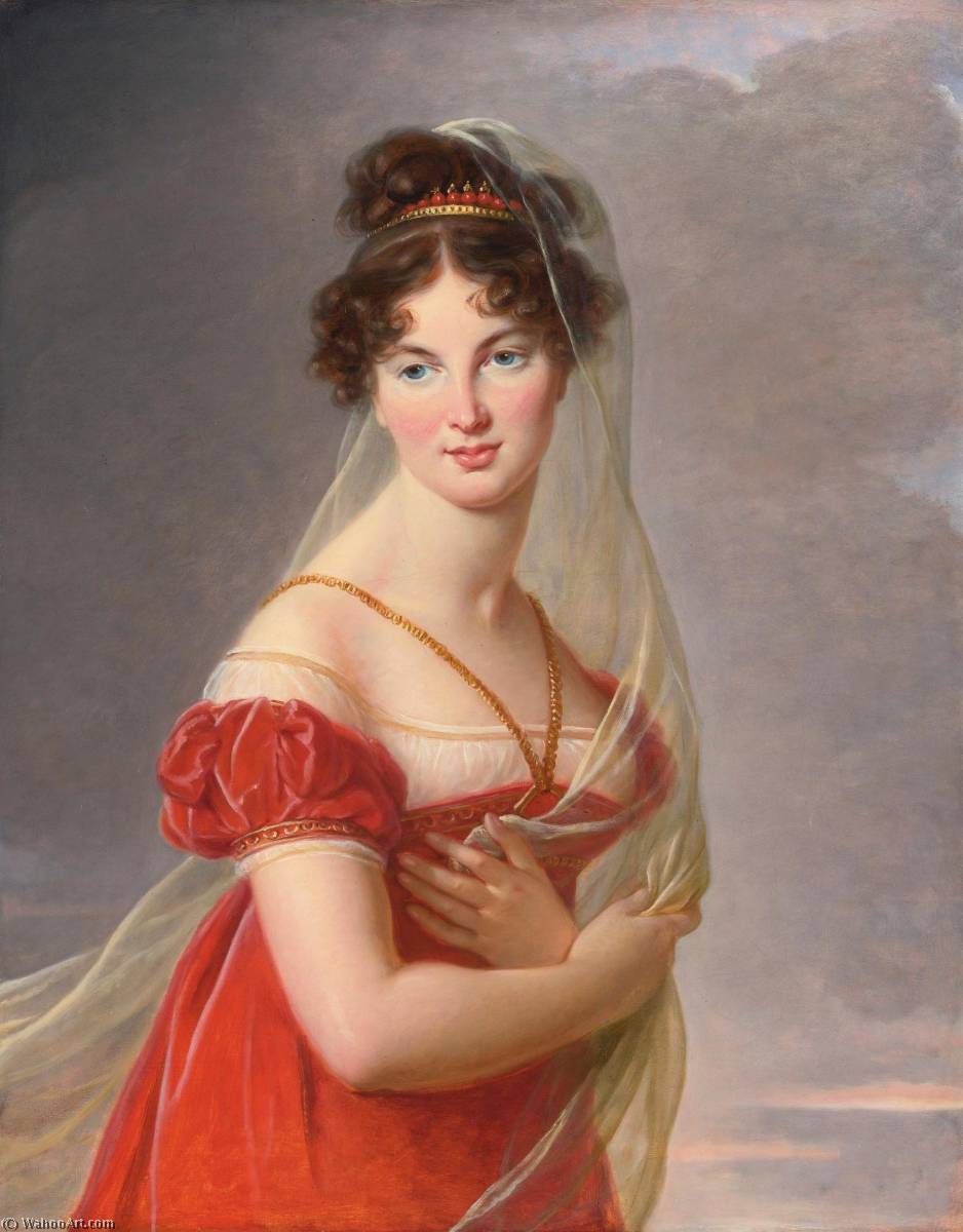 Portrait Of Aglaé Angélique Gabrielle De Gramont (1787 1842), Wife Of General Aleksandr Davydov — Louise Élisabeth Vigée Le Brun