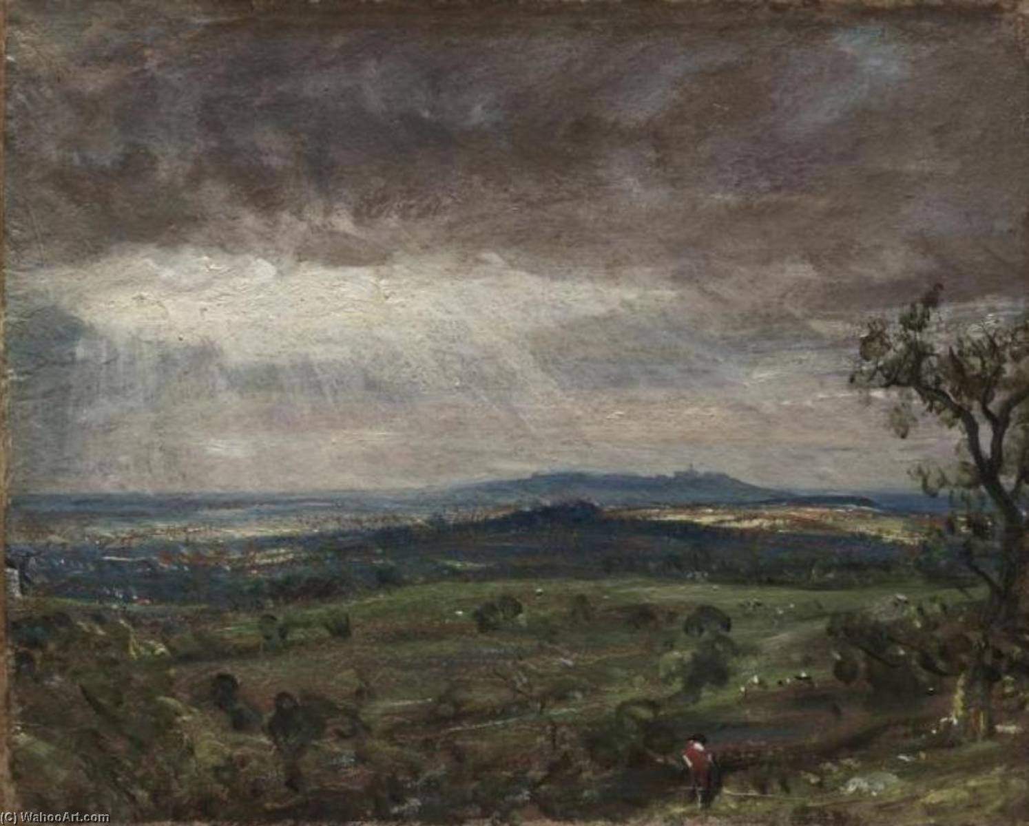 Hampstead Heath Looking Toward Harrow — Джон Констебл