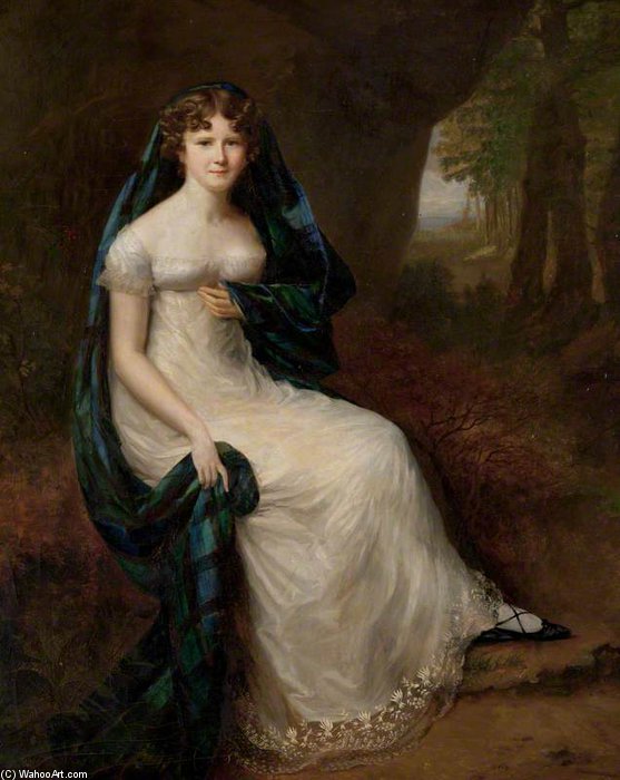 Elizabeth Brodie, Wife Of The 5th Duke Of Gordon — Alfred Edward Chalon