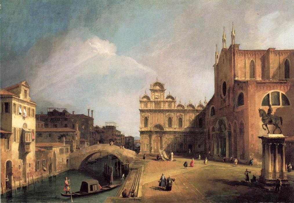 Santi Giovanni E Paolo And The Scuola Di San Marco — Canaletto