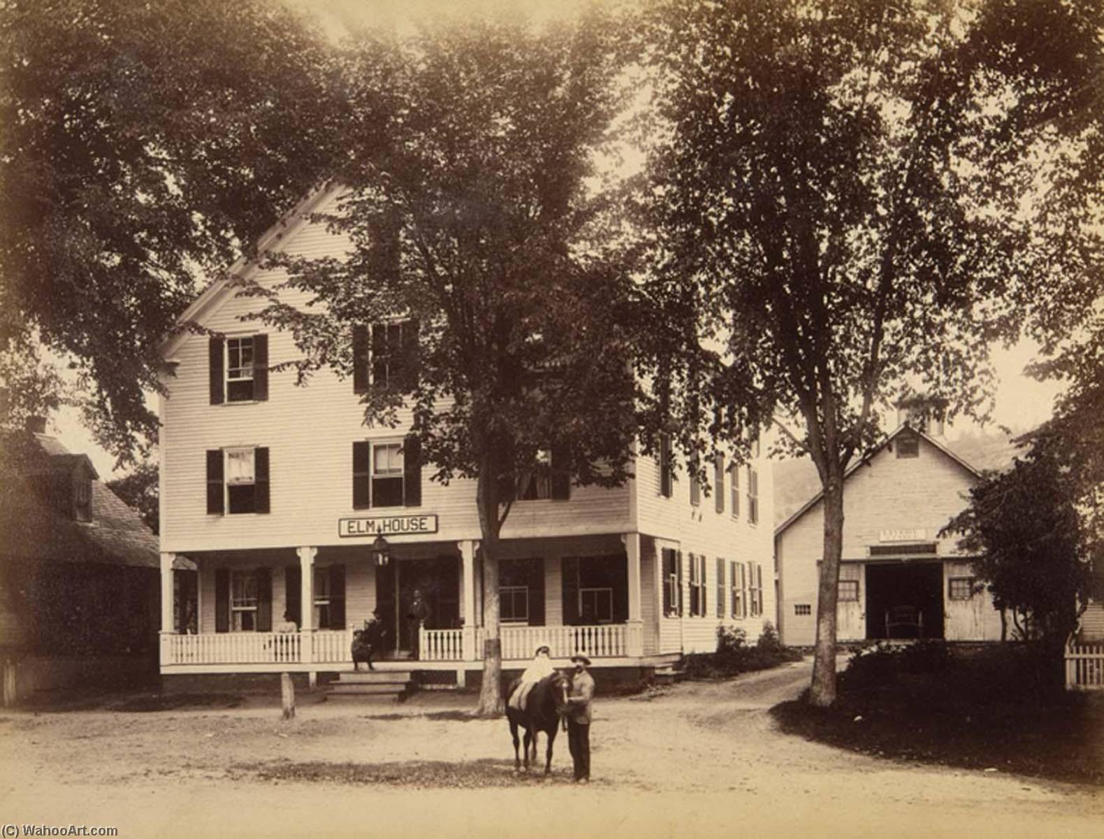 Elm House, From The Album Views Of Charlestown, New Hampshire — Gotthelf Pach