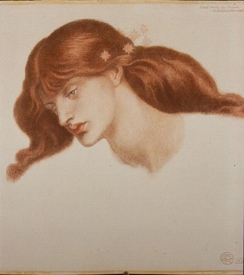 Study For 'the Blessed Damozel' — Данте Габриэль Россетти