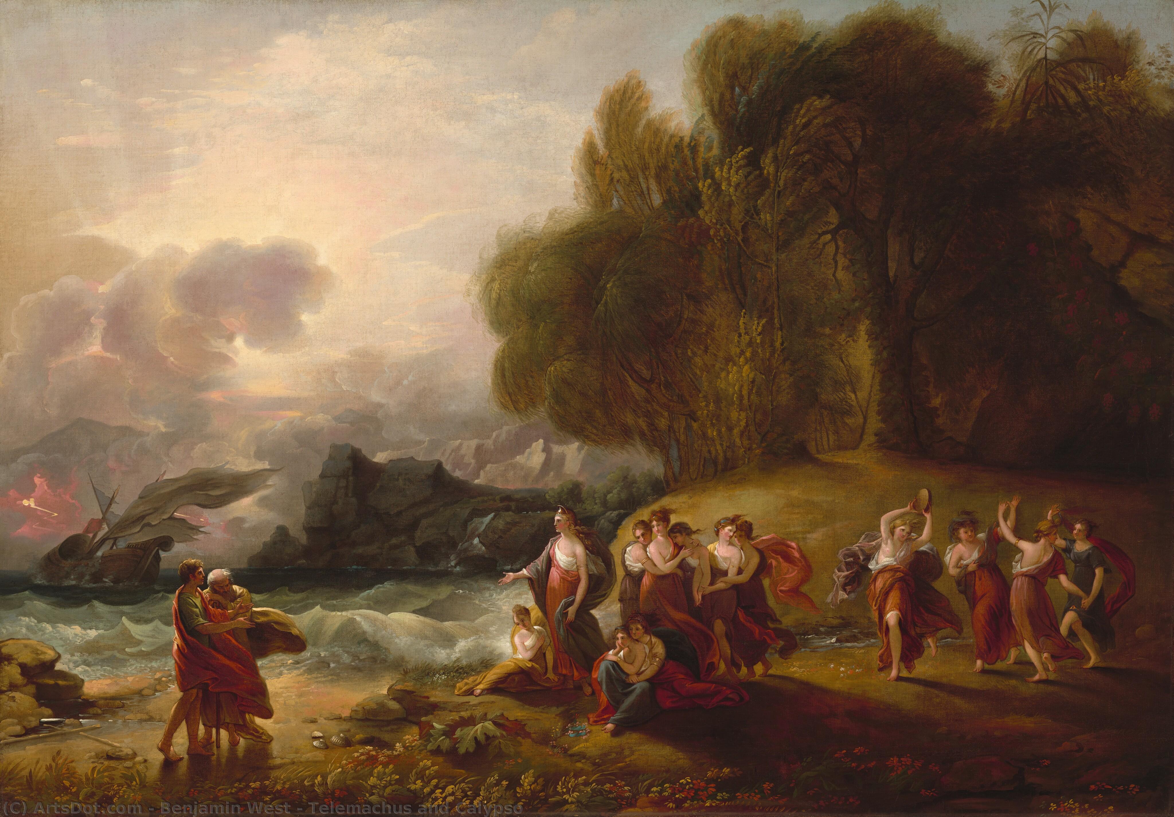 Telemachus And Calypso — Бенджамин Вест