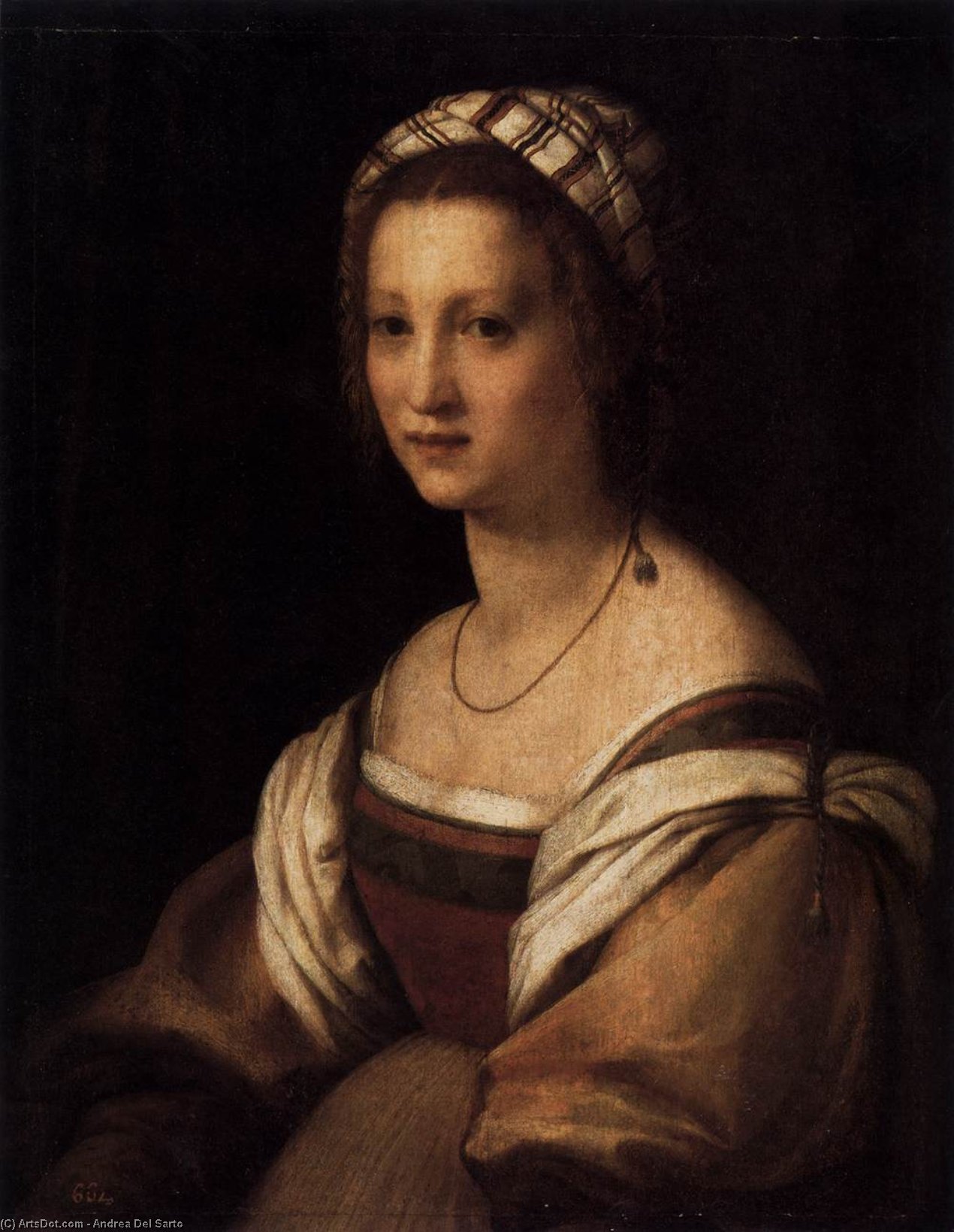 Portrait Of The Artist's Wife — Andrea Del Sarto