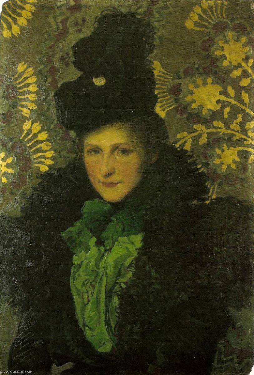The Florentine Portrait Of The Artist's Wife — Josef Mehoffer
