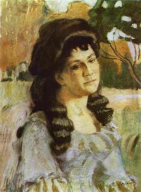 Portrait Of A Lady — Viktor Elpidiforovich Borisov Musatov