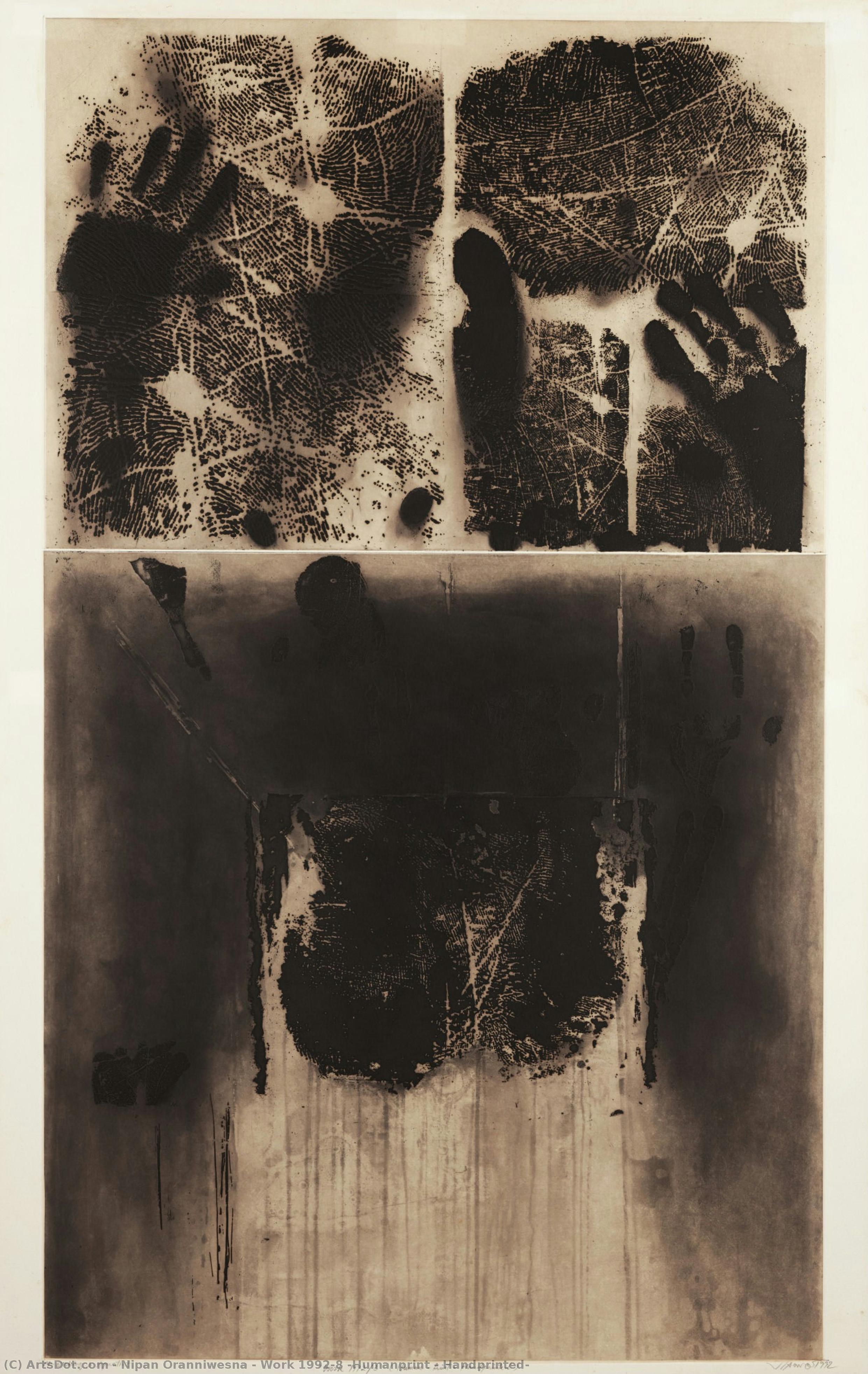 Work 1992/8 (humanprint - Handprinted) — Nipan Oranniwesna
