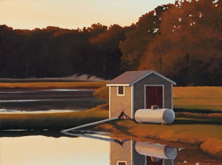 Bog Shed At Dusk — James Holland