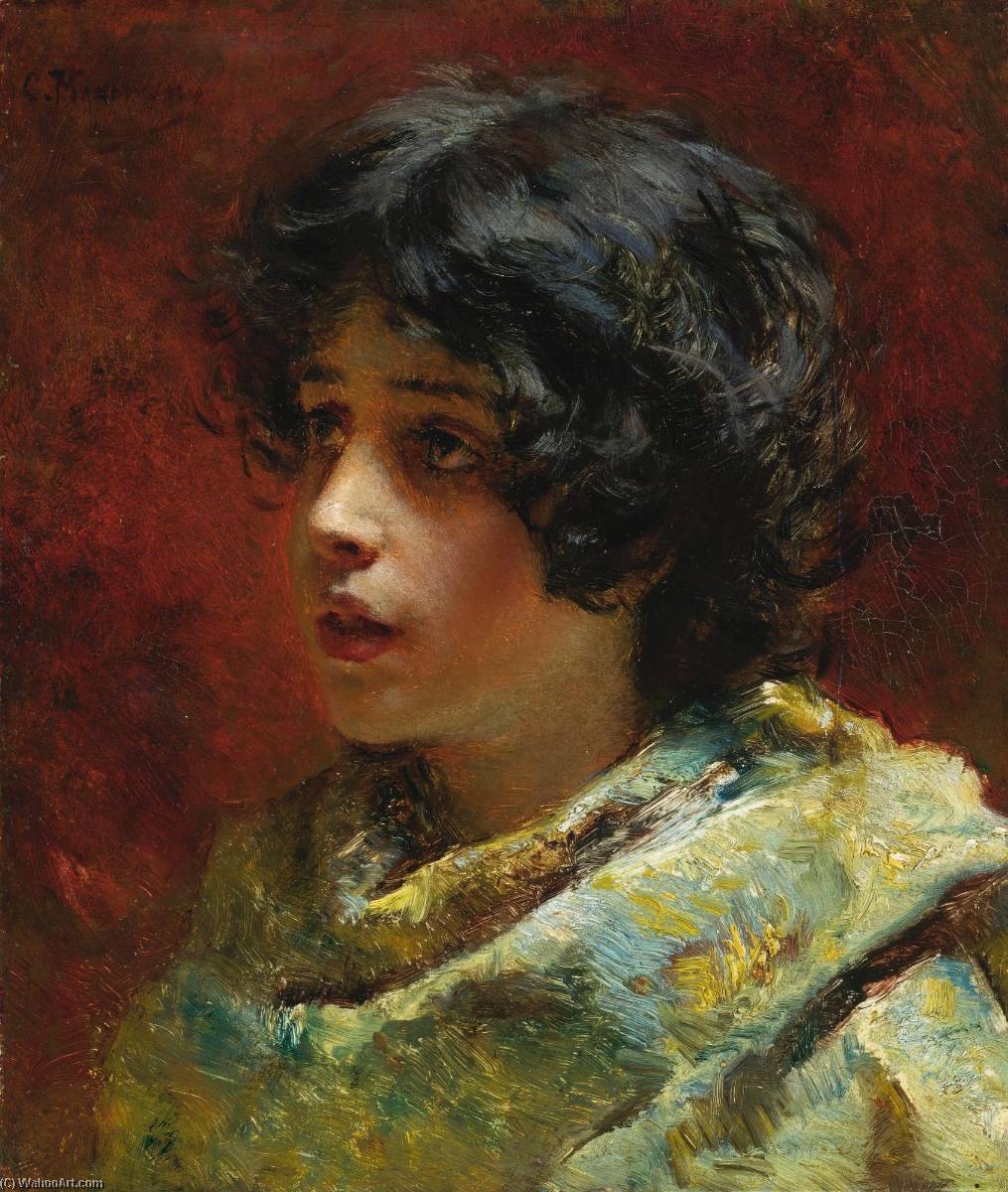 Portrait Of A Young Girl — Konstantin Yegorovich Makovsky