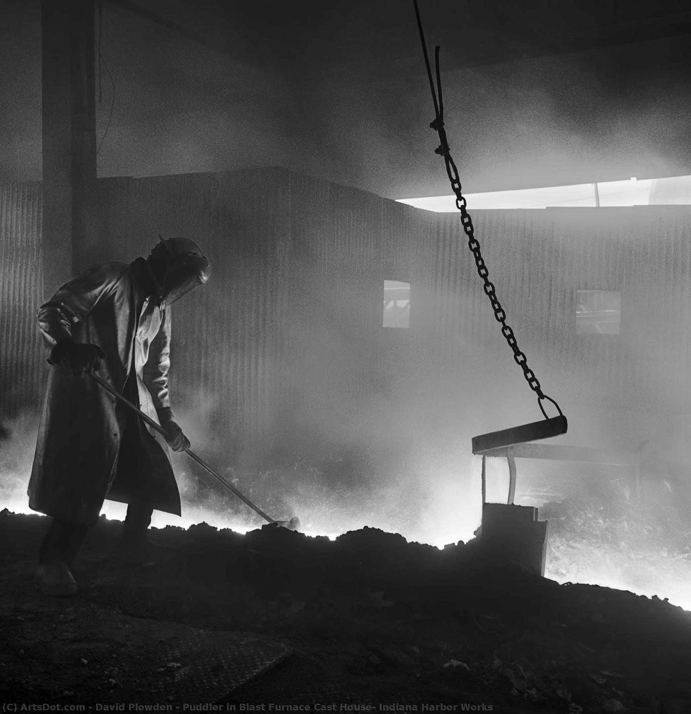 Puddler In Blast Furnace Cast House, Indiana Harbor Works — David Plowden