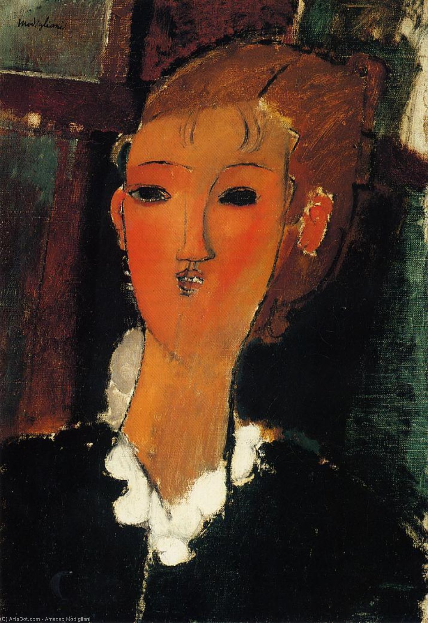 Young Woman With A Small Ruff — Модильяни