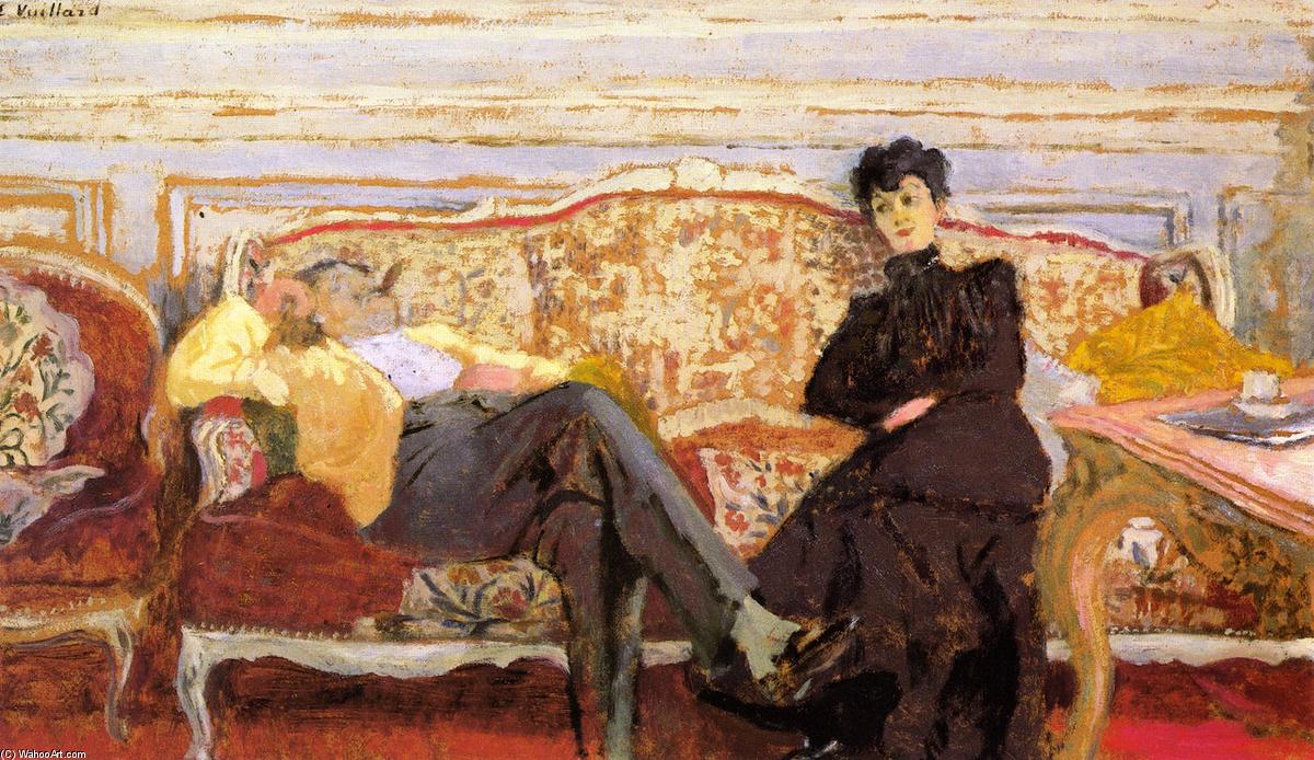 M. And Mme Feydeau On A Sofa — Jean-édouard Vuillard