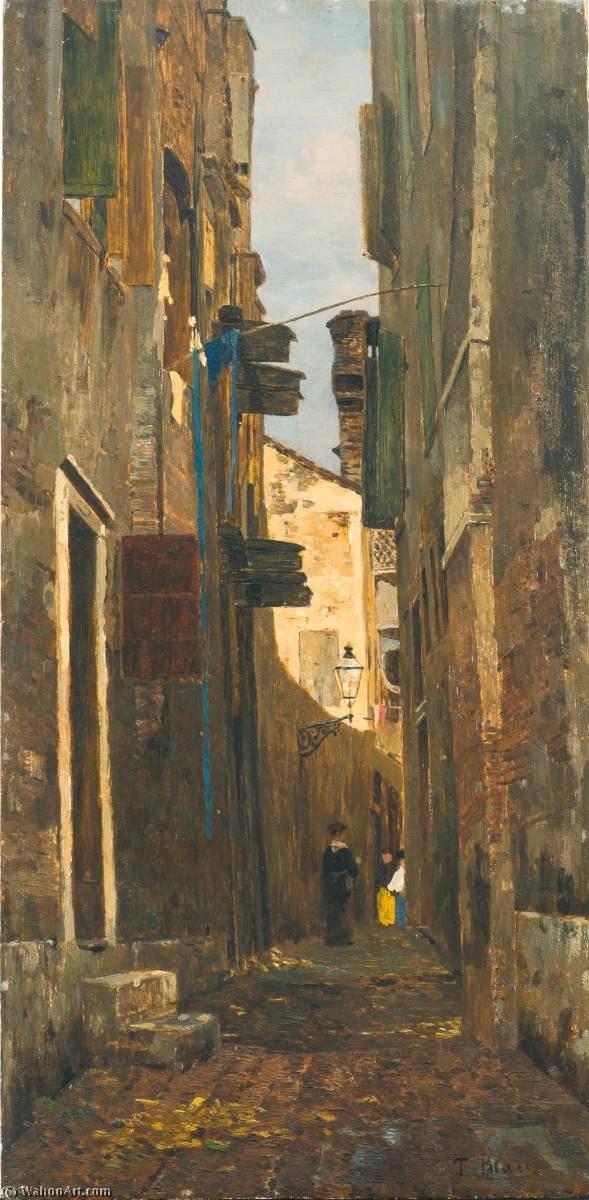 Ein Italienisches Gässchen (a Lane In Italy) — Tina Blau