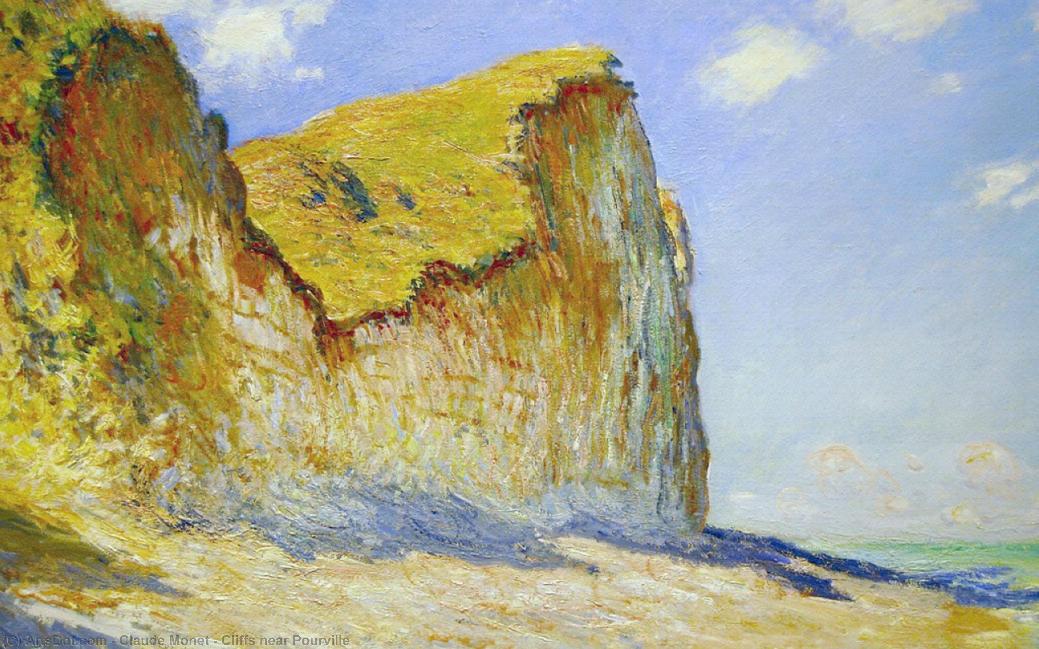 Klippen In Der Nähe Von Pourville — Claude Monet