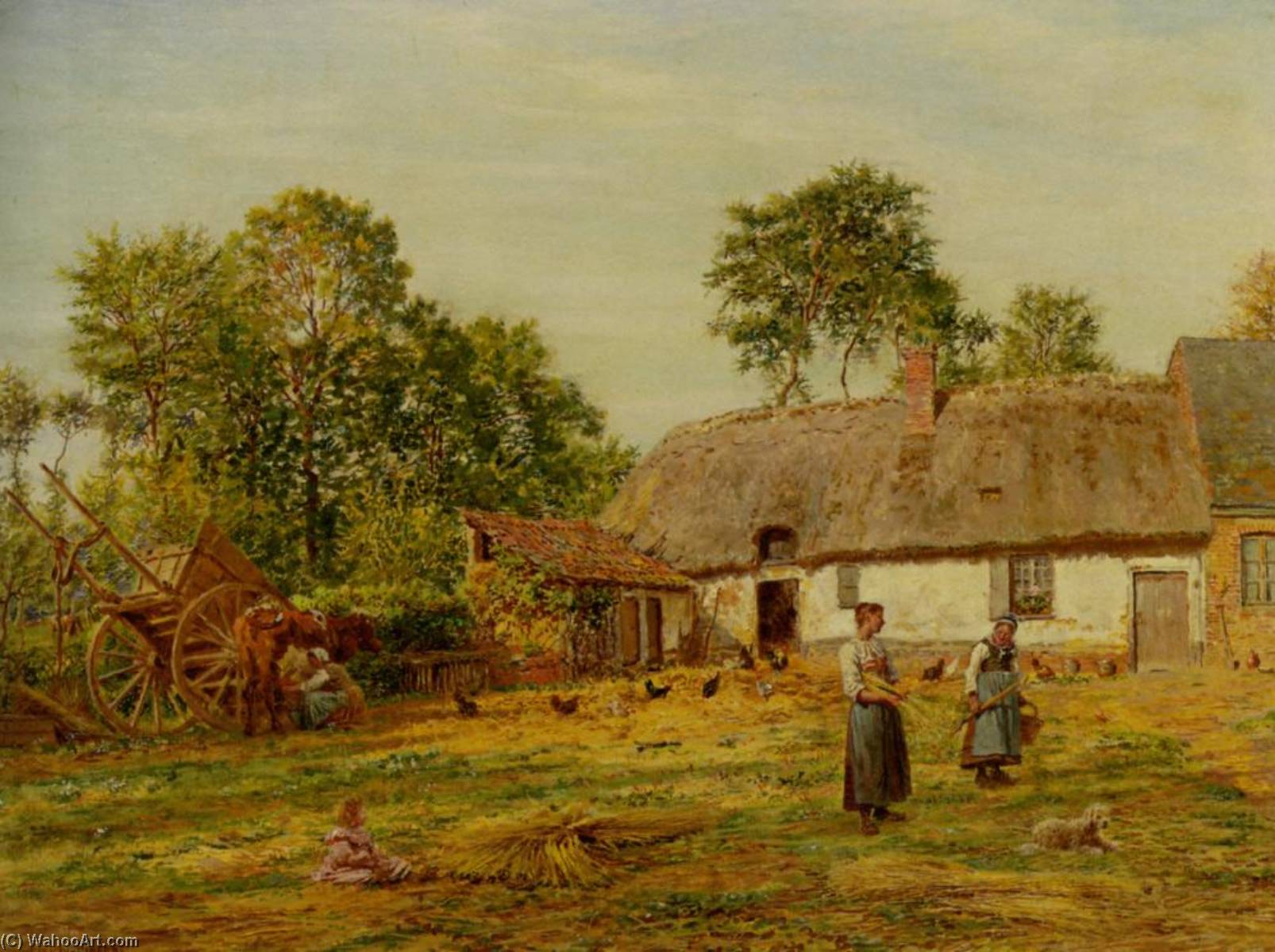 The Farmyard — Marie Francois Firmin-girard