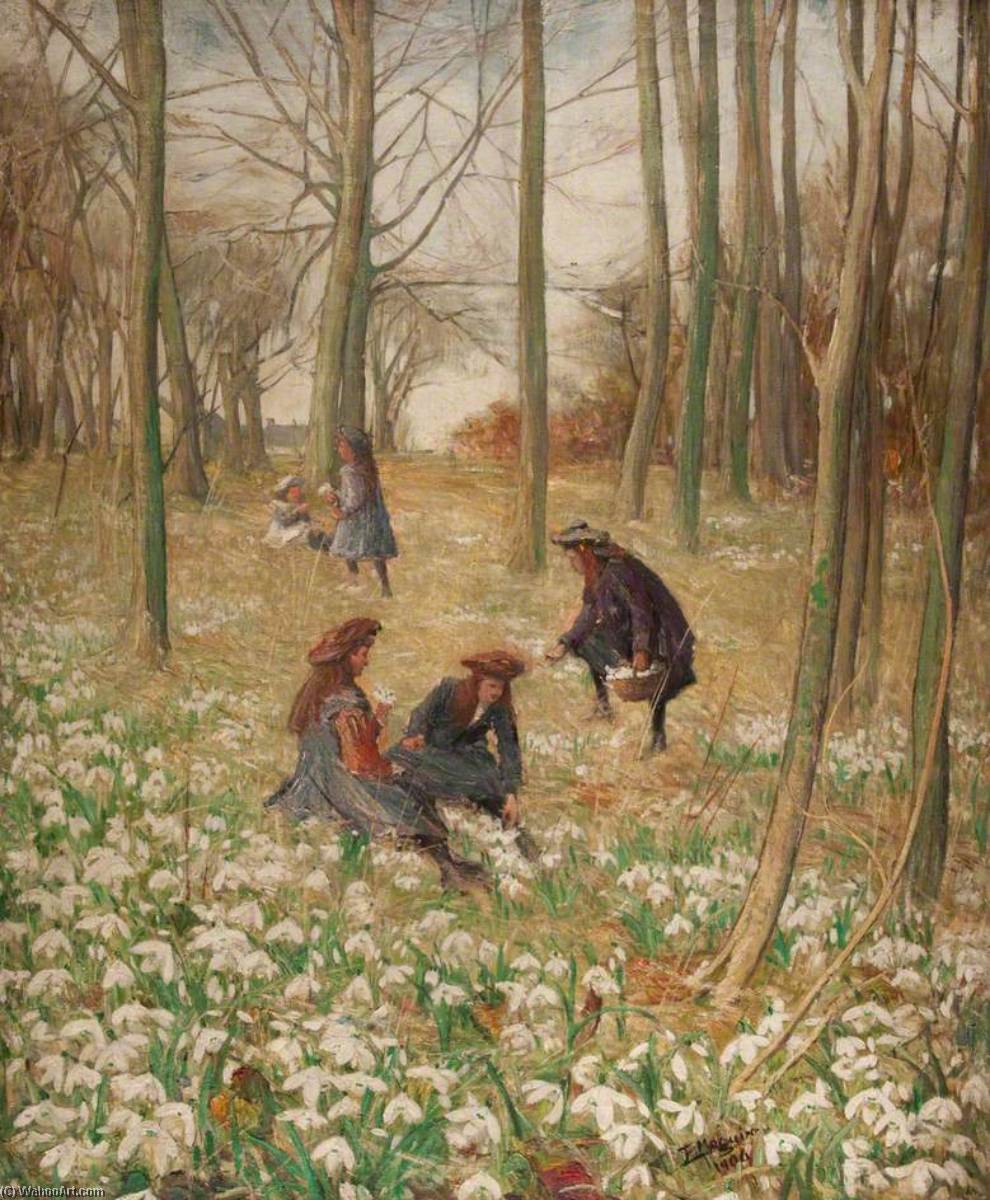 Girls In A Spring Wood — John Elliot Maguire