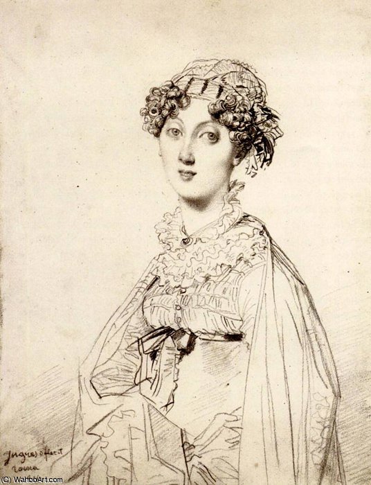 Lady William Henry Cavendish Bentinck Born Lady Mary Acheson — Jean-auguste-dominique Ingres