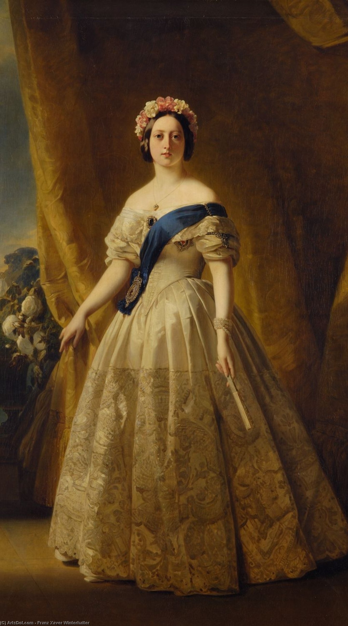 Portrait Of Victoria Of The United Kingdom — Франц Ксавер Винтерхалтер
