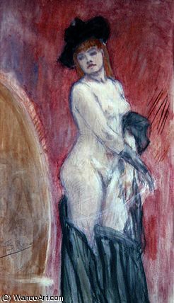 Coquette In Front Of A Mirror — Félicien Rops