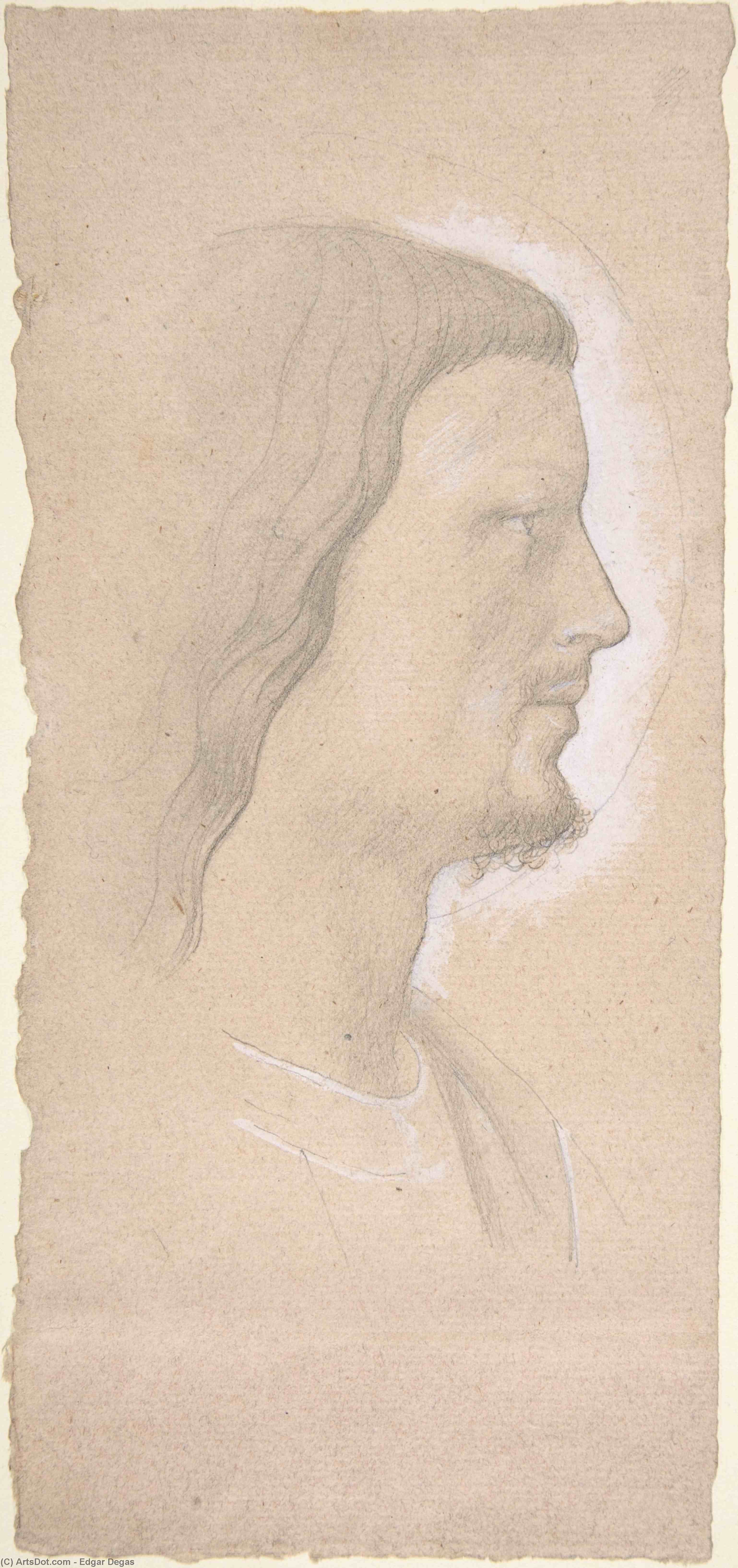 Head Of A Saint — Hilaire-germain-edgar Degas