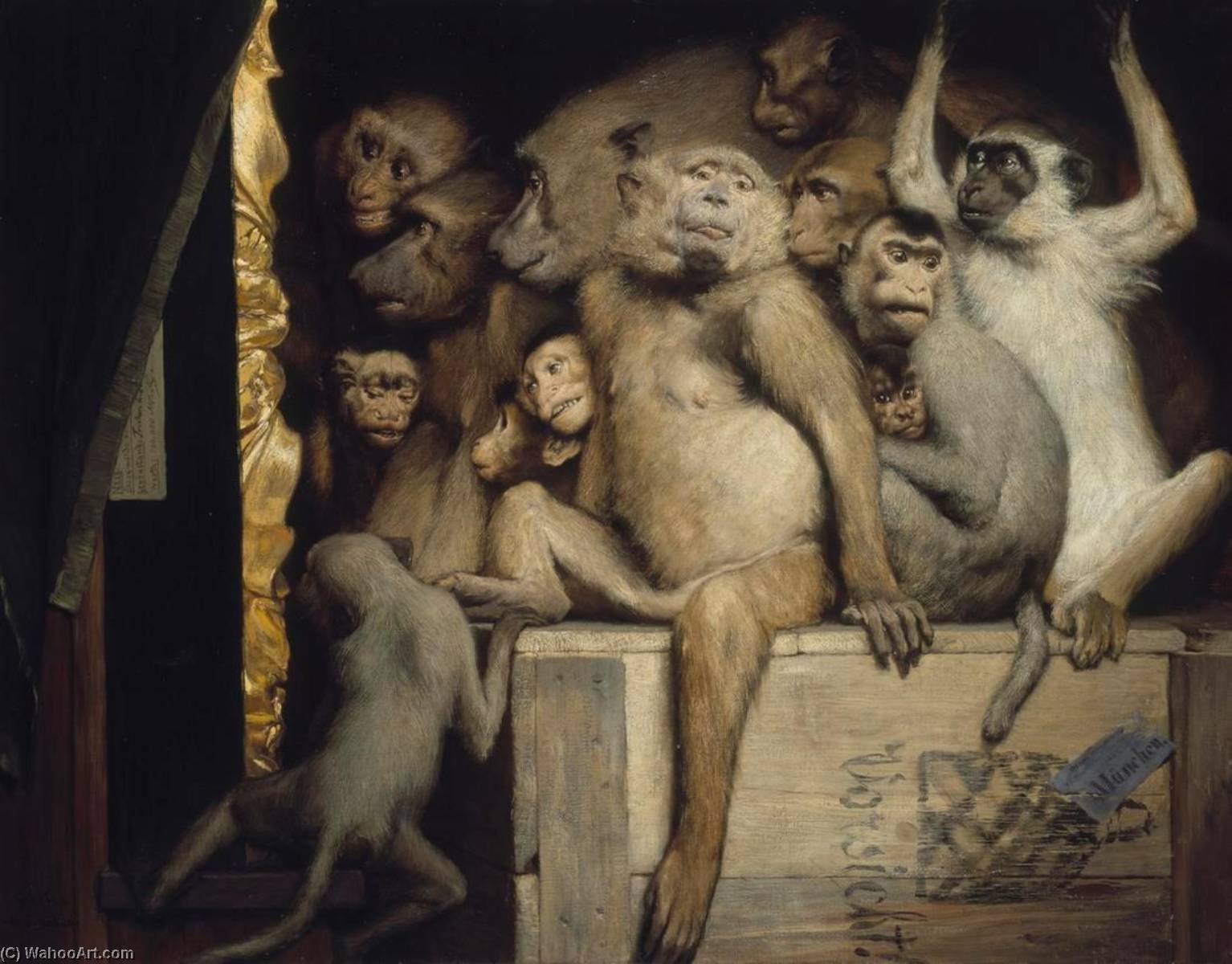 Monkeys As Judges Of Art — Gabriel Cornelius Ritter Von Max