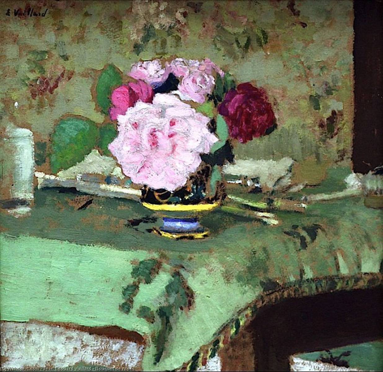 Bouquet De Roses — Jean-édouard Vuillard