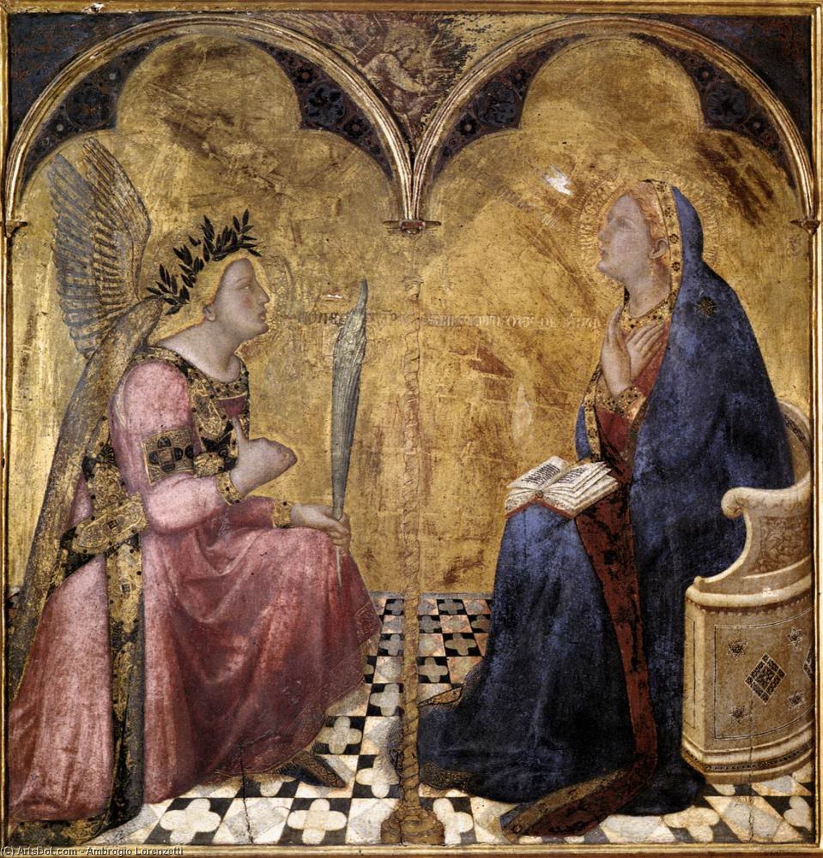Annunciation — Амвроджио Лоренцетти