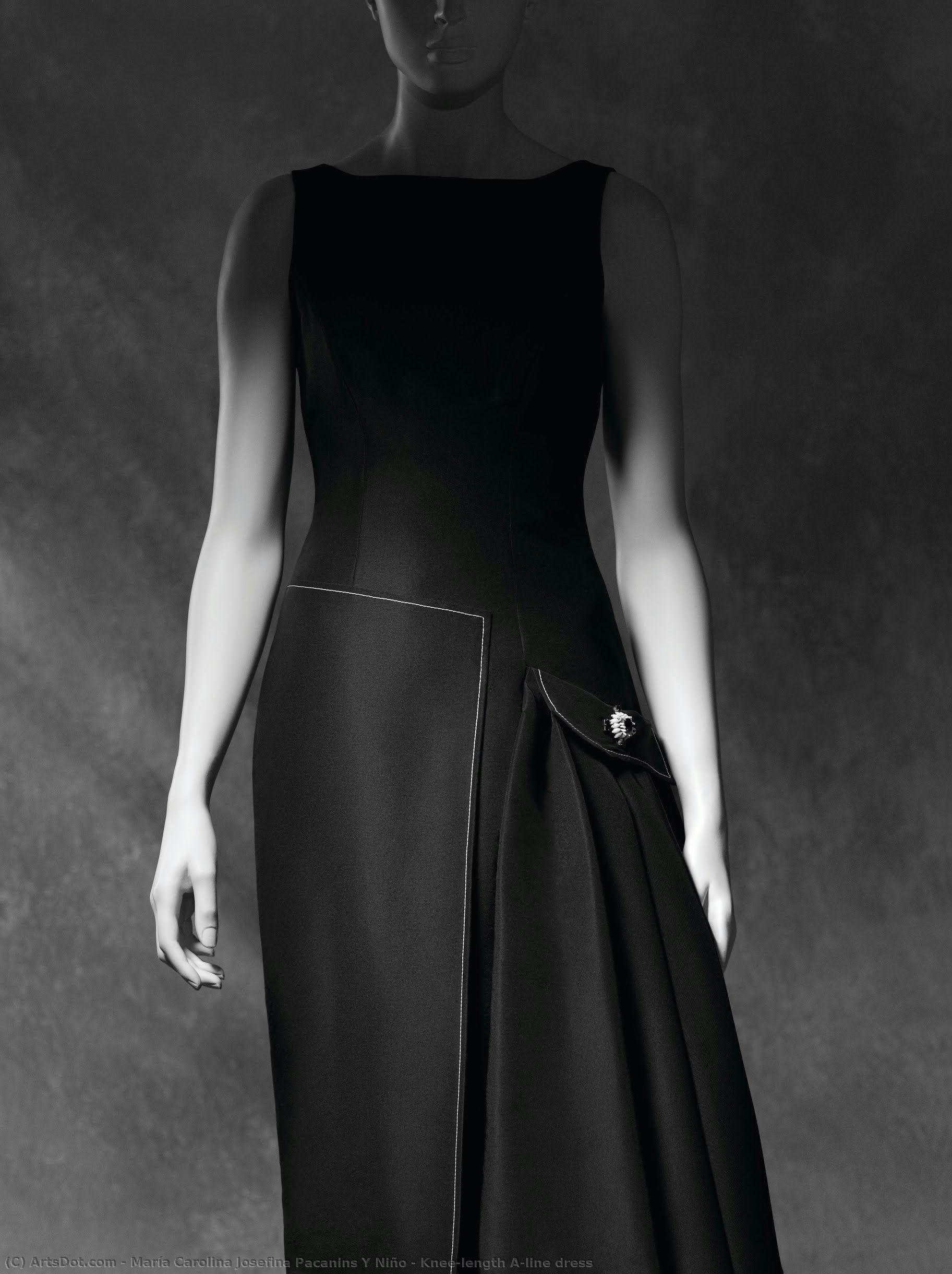 Knee-length A-line Dress — María Carolina Josefina Pacanins Y Niño