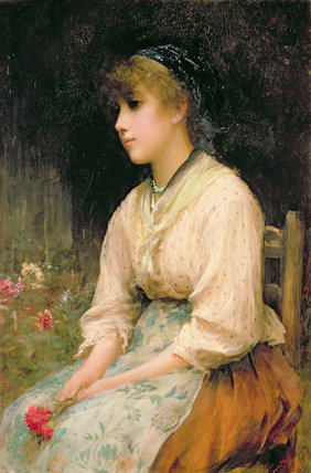 A Venetian Flower Girl — Samuel Luke Fildes