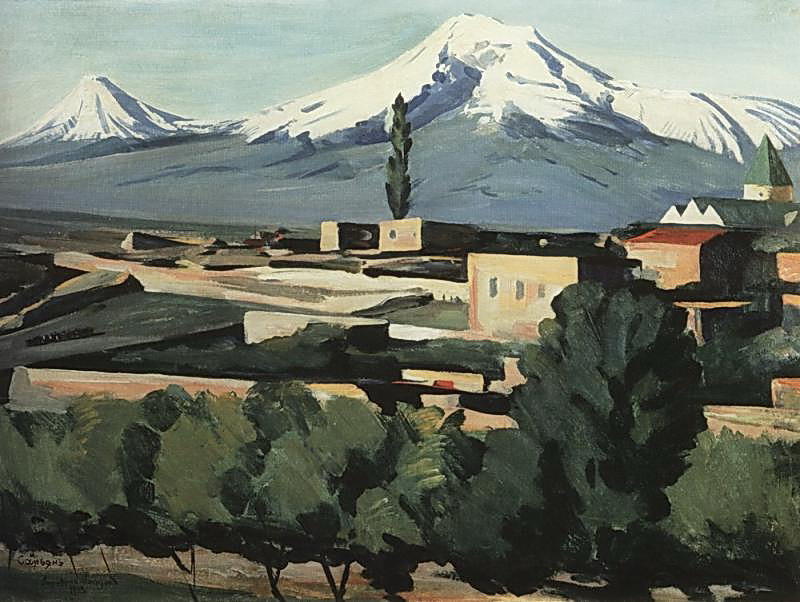 View Of Ararat From Yerevan — Martiros Sarian