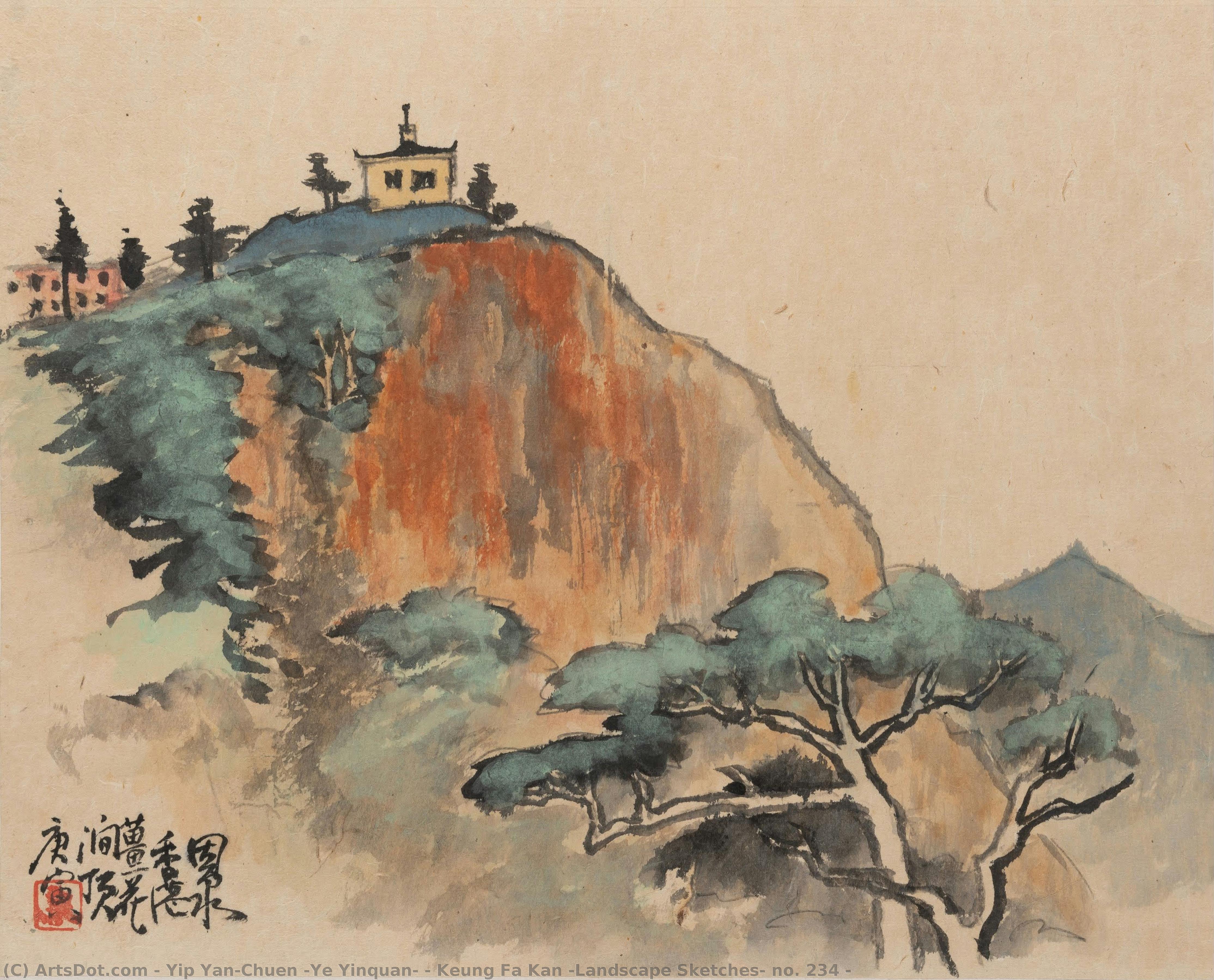 Keung Fa Kan (landscape Sketches, No. 234 ) — Yip Yan-chuen (ye Yinquan)