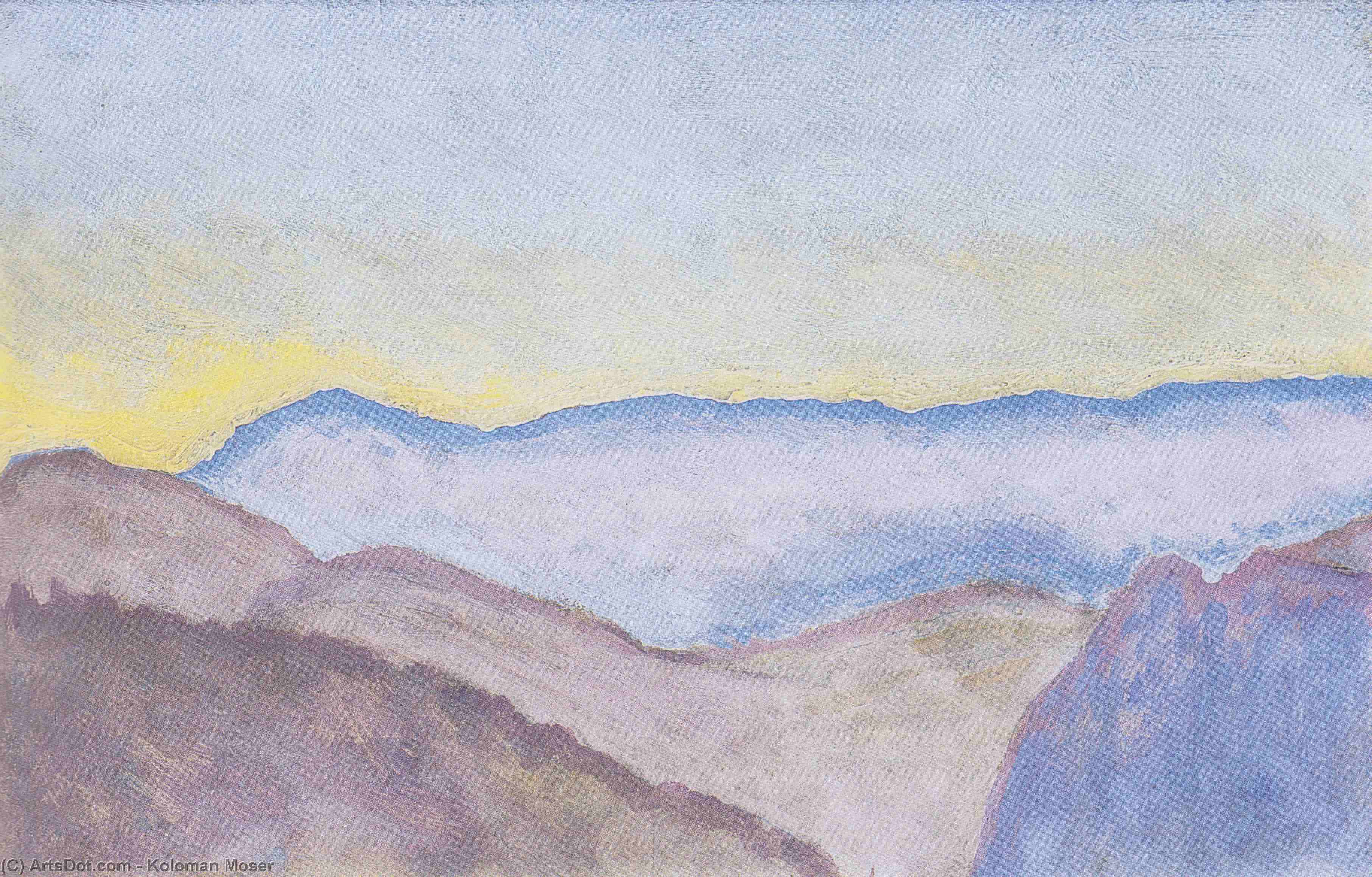 Landscape In Semmering With View Of Rax — Koloman Moser