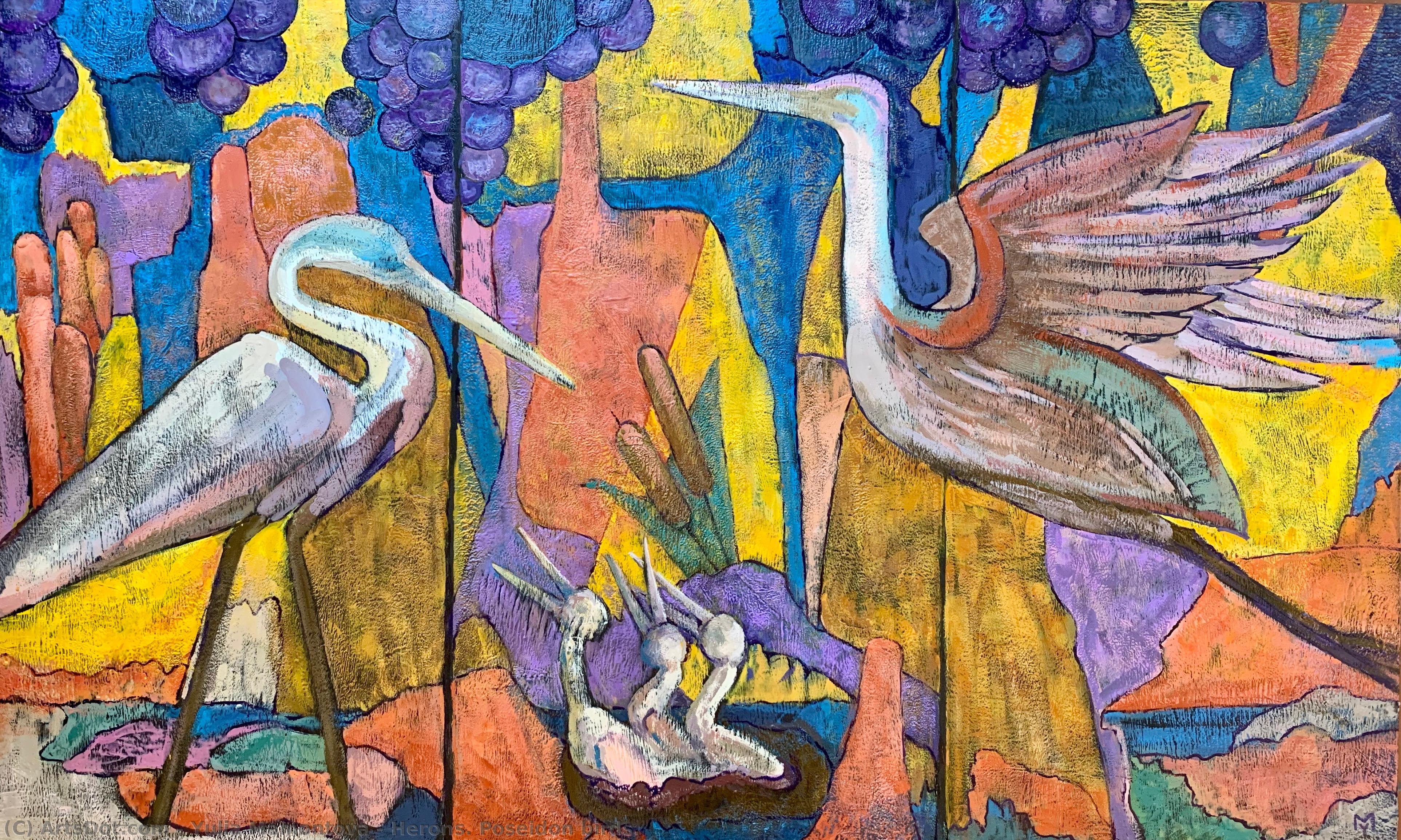 Herons. Poseidon Birds. — Yulia Mamontova