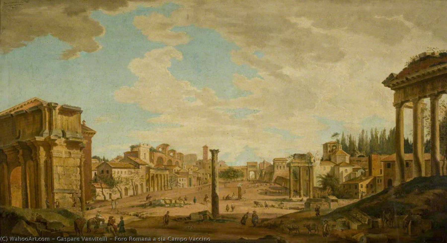 Foro Romana A Sia Campo Vaccino — Gaspare Vanvitelli