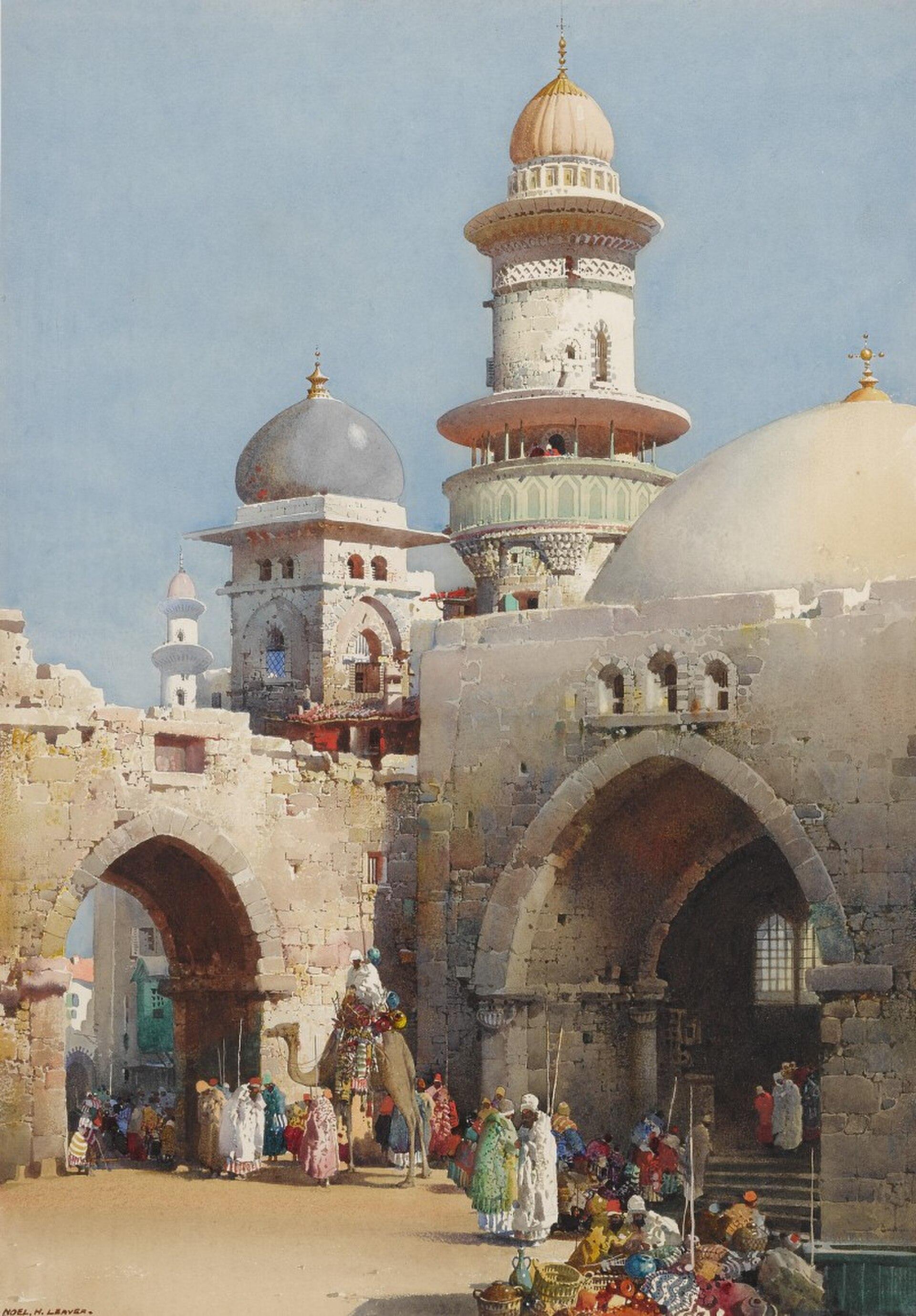 A Busy Afternoon At The Market — Noel Harry Leaver