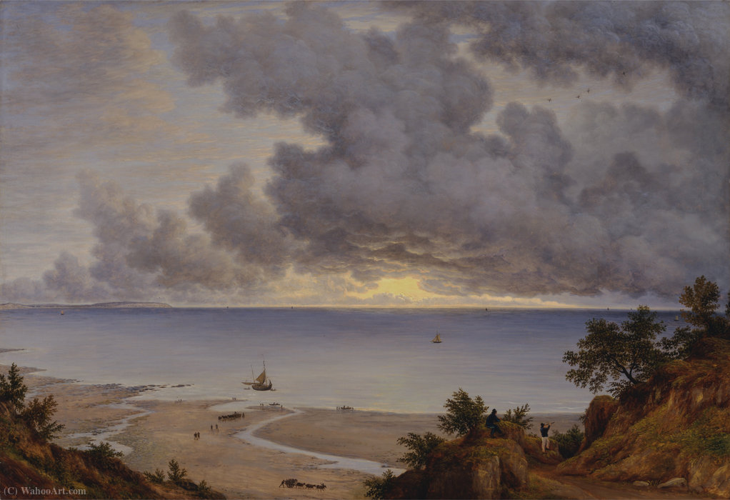 Sandown Bay, From Near Shanklin Chine, Isle Of Wight — John Glover