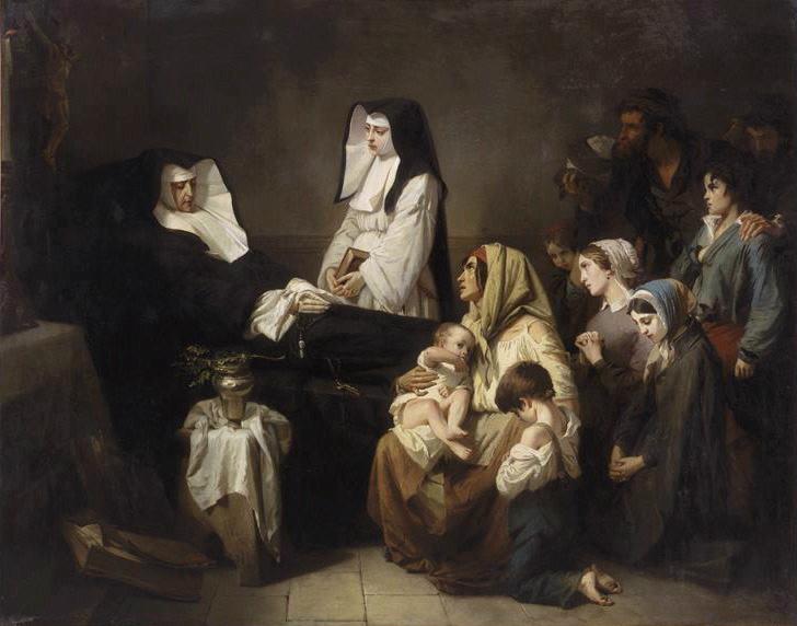 La Mort D'une Soeur De Charité — Isidore Alexandre Augustin Pils