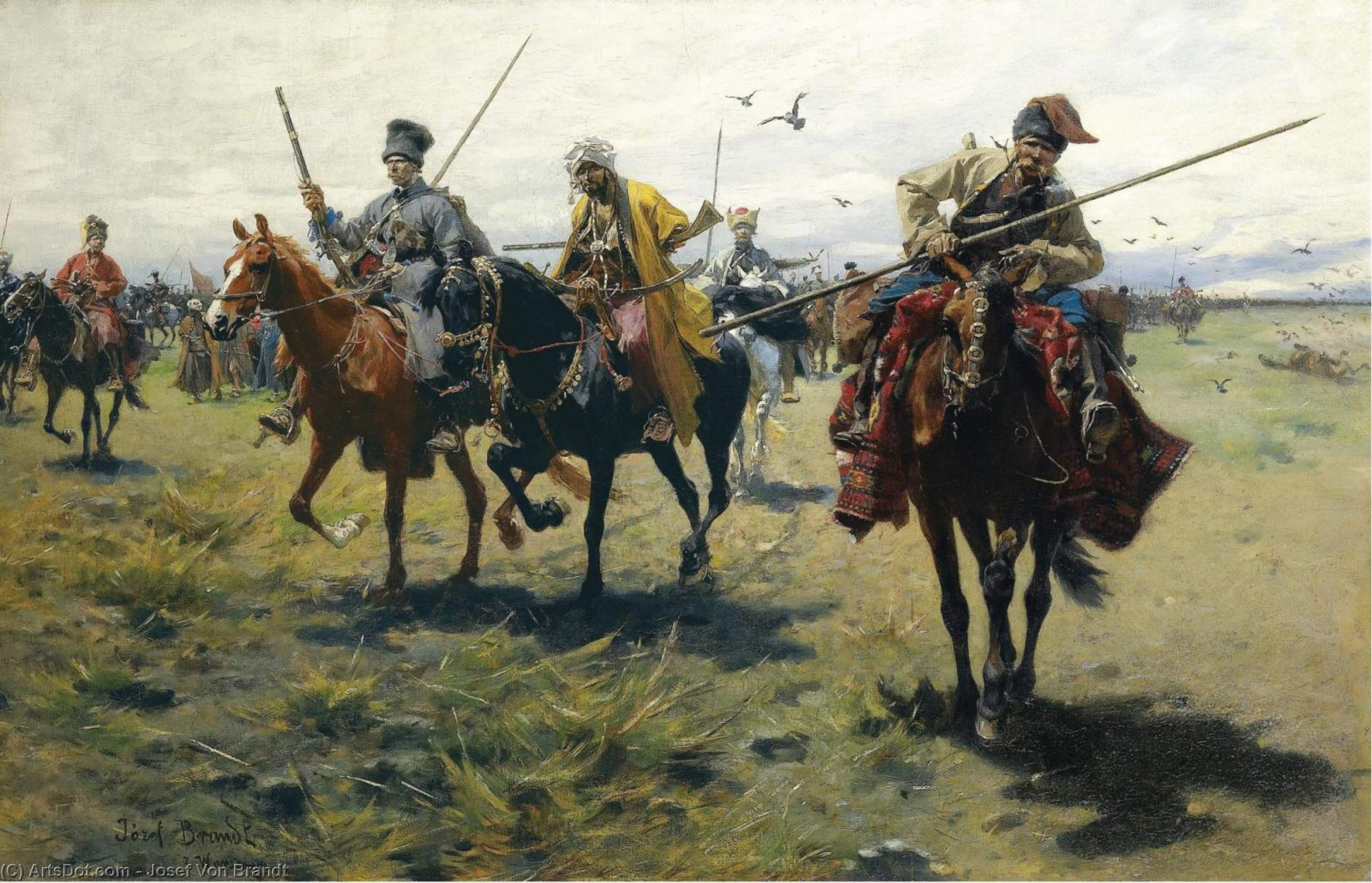 The Capture Of A Caucasian Chief — Josef Von Brandt