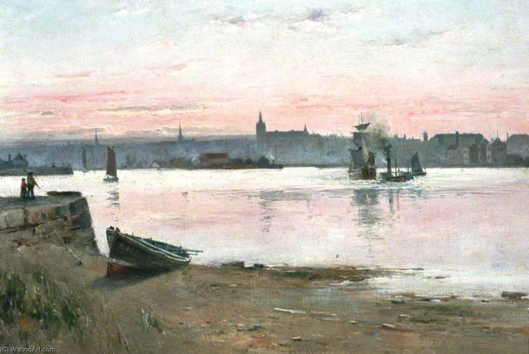 Aberdeen From Torry On The South Side Of The Dee — Edmund Aubrey Hunt