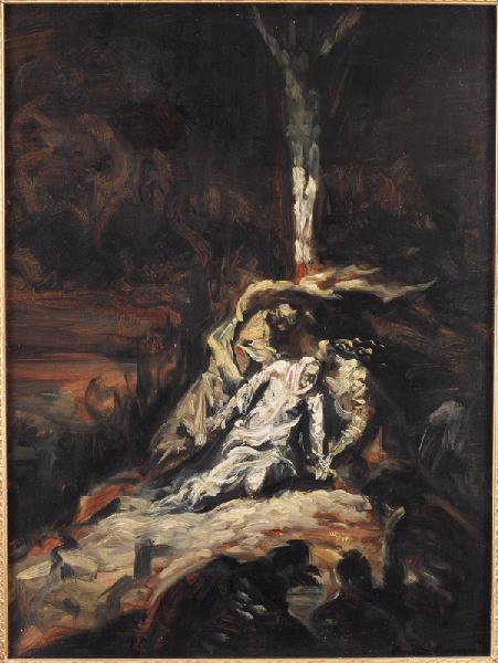 Le Christ En Croix, Ou La Vierge Au Pied De La Croix — Émile Bernard