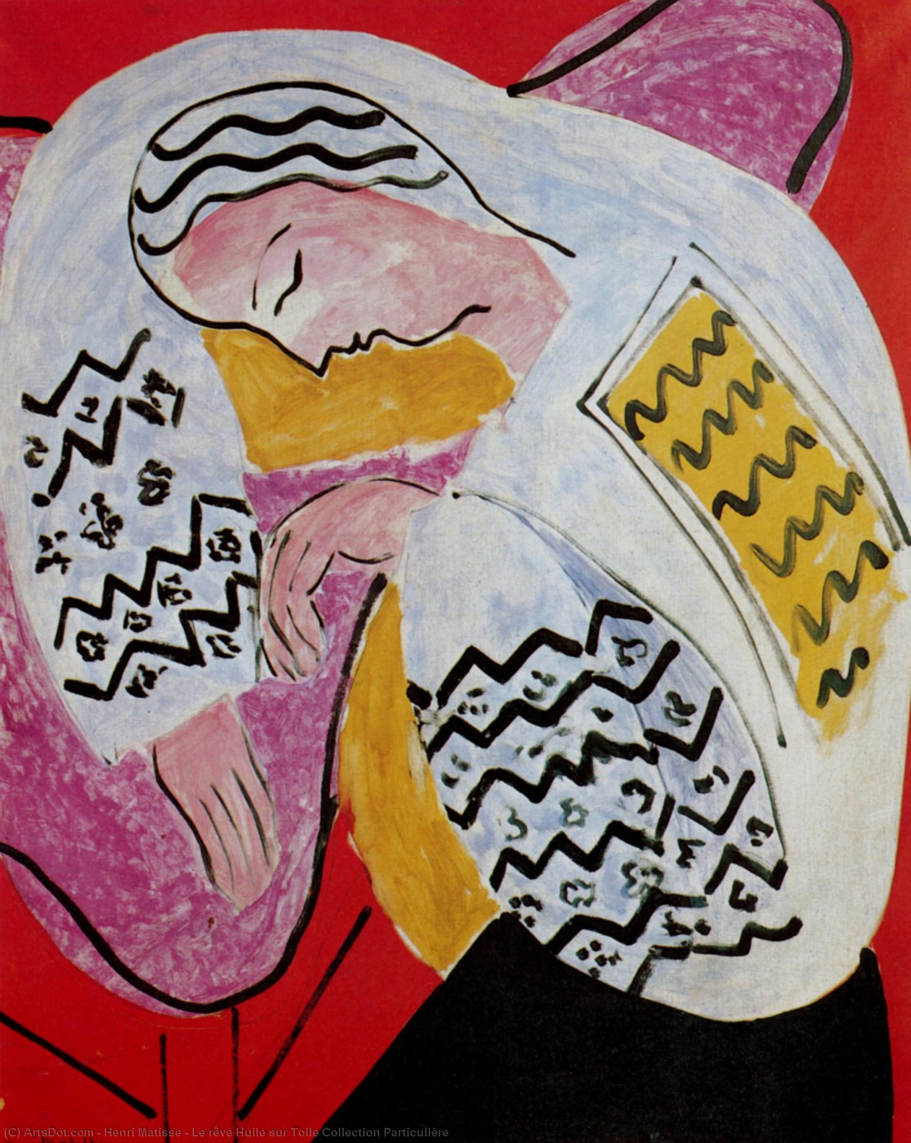Le Rêve Huile Sur Toile Collection Particulière — Henri Matisse