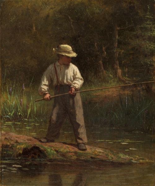 Boy Fishing — Jonathan Eastman Johnson