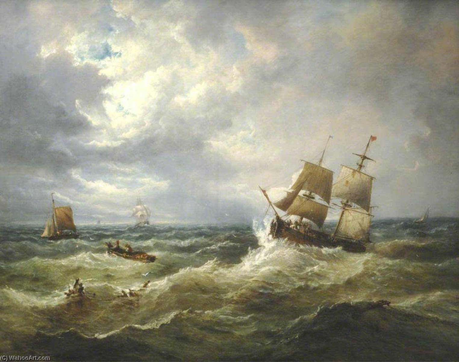 Shipping Off Felixstowe — John Moore De Ipswich