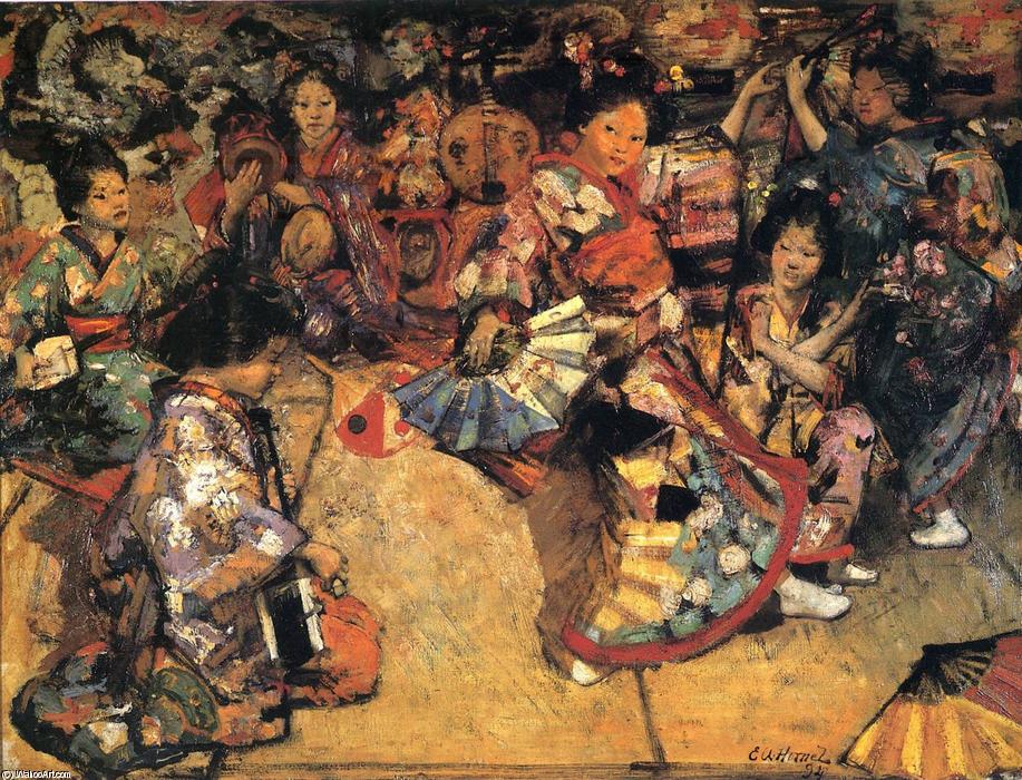 Japanese Dancing Girls — Edward Atkinson Hornel