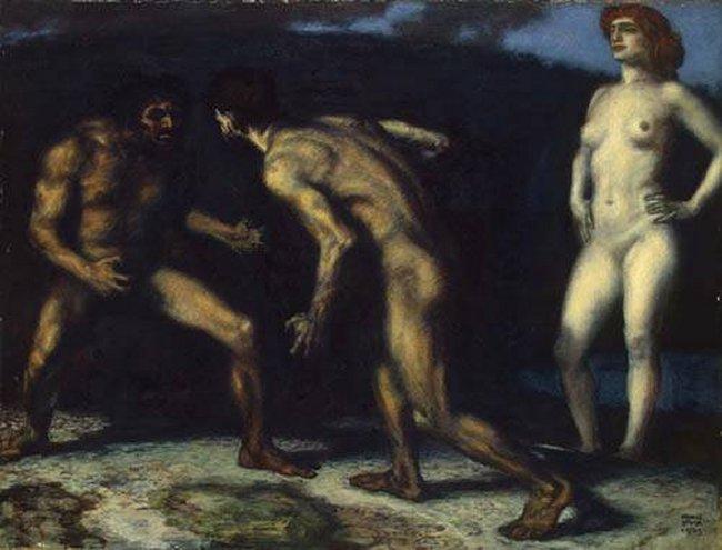 Battle For A Woman — Franz Ritter Von Stuck