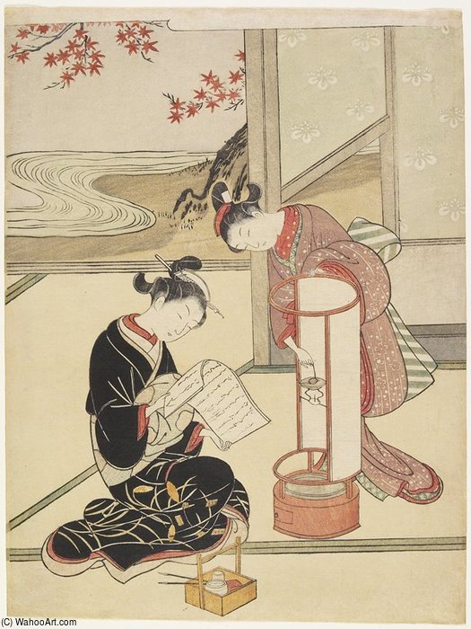 Evening Glow Of The Lantern — Suzuki Harunobu