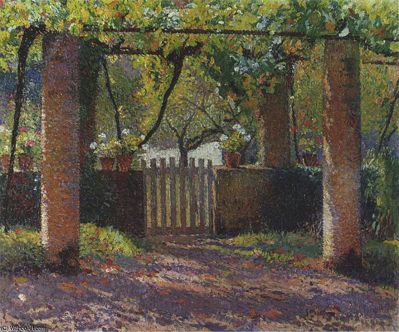 Porte Du Potager Dans Tonnelle Sur De Marquayrol — Henri Jean Guillaume Martin
